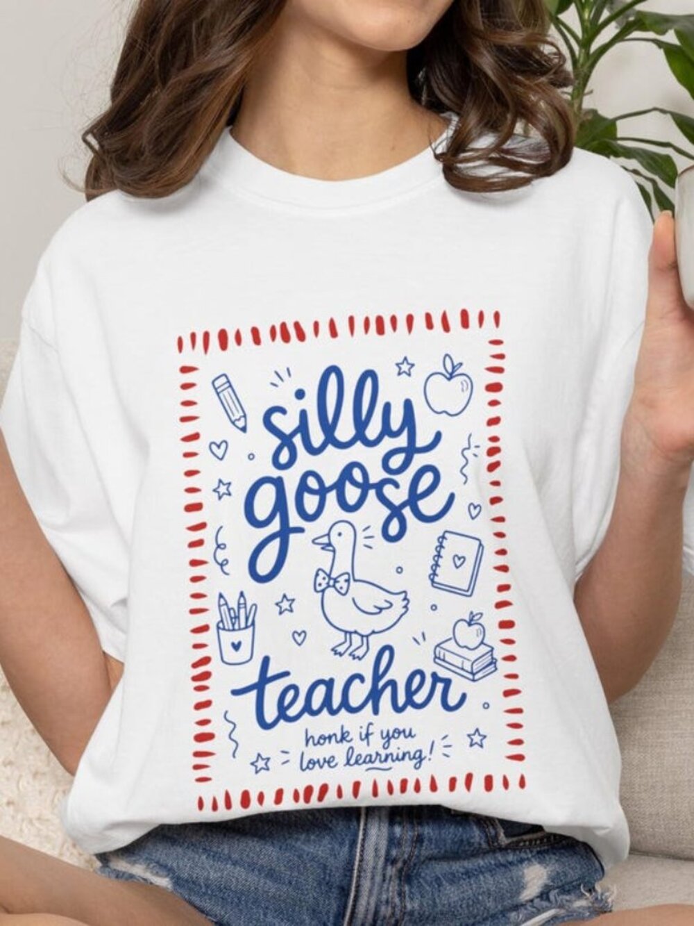 Silly Goose Teacher Shirt, Funny Goose Meme Tee